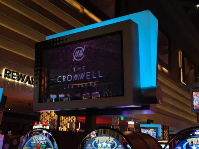 Digital screen signage at The Cromwell Las Vegas
