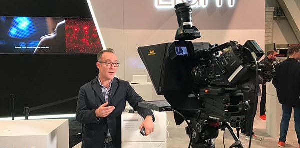 Levy Production Group behind the scene photo of interview at CES 2018