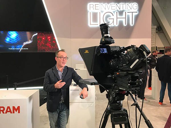 Levy Production Group behind the scene photo of interview at CES 2018