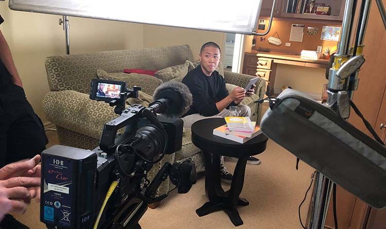 Levy Production crew filming commercial