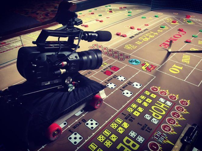 Camera shooting a game