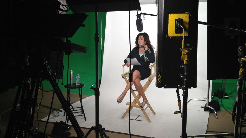 Marie Osmond during a video shoot