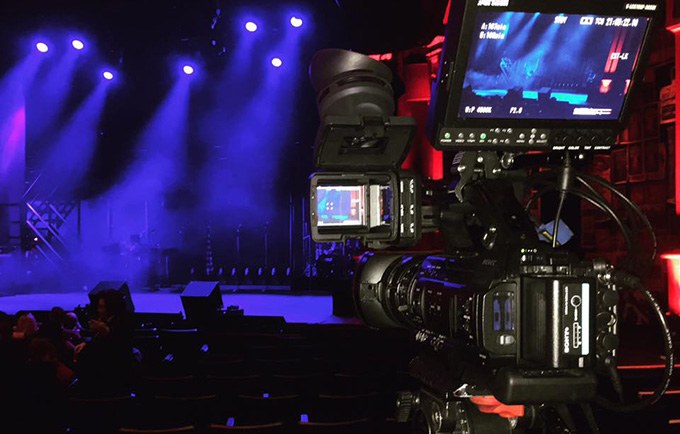 Camera covering a hospitality event